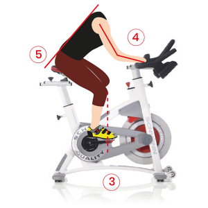 ¿Cómo se ajusta el sillín y el manillar en una bicicleta de spinning?